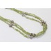 Necklace 925 Sterling Silver Natural Peridot Gem Stone Women Handmade Gift C905